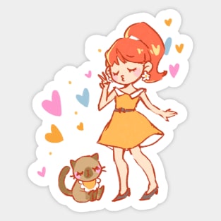 Retro kawaii Sticker